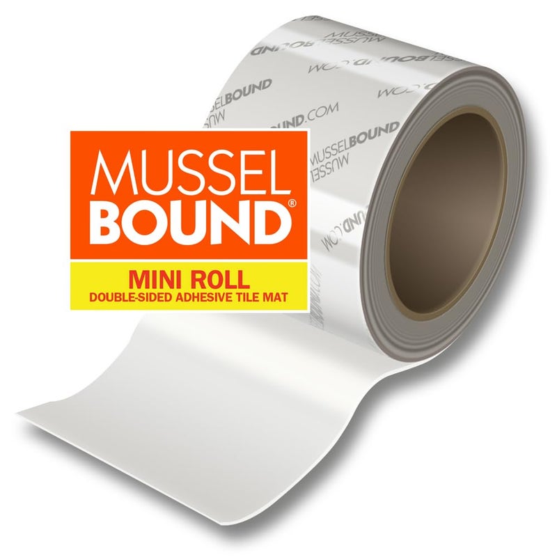 MusselBound Mussel Bound MusselBound Adhesive Tile Mat Mini Roll - 3"""" x 15', Easy Installation for Small Spaces - Image 2